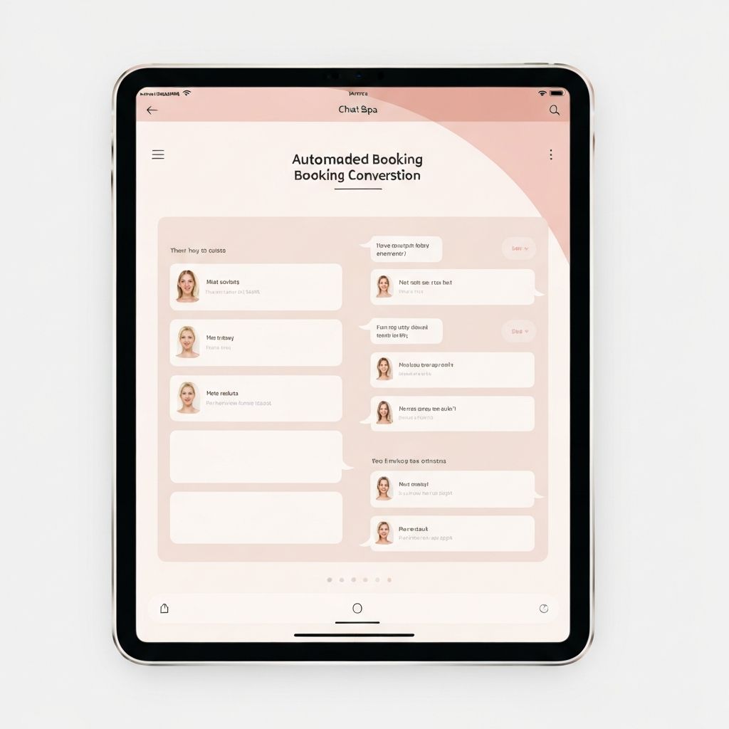 AI booking interface