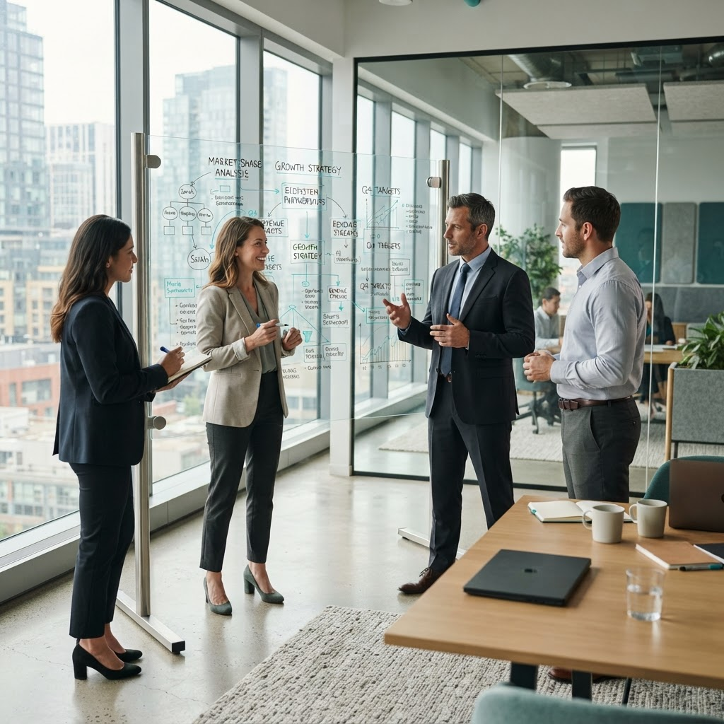 Management consulting strategy session