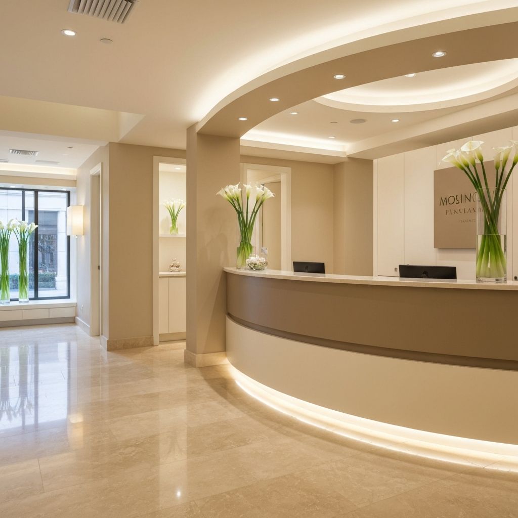 Premium med spa clinic interior
